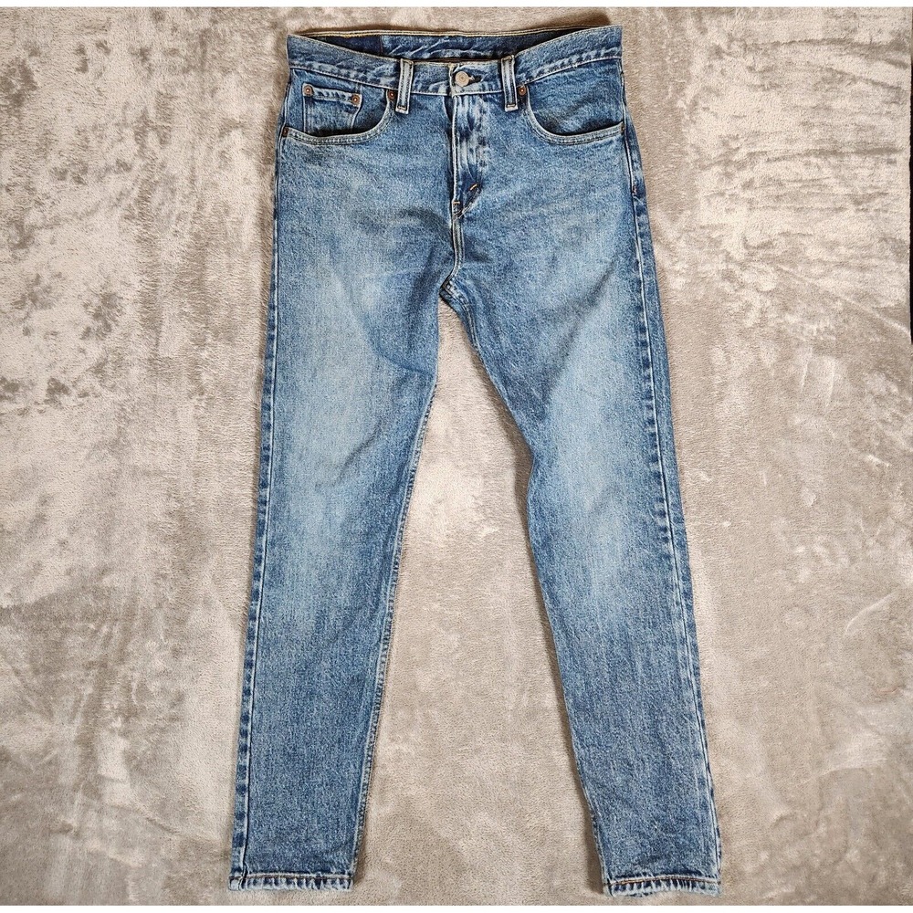 Levi's 512 Jeans Men's Size 30X30 (Tag 29X30)Blue Slim Fit Tapered Leg Pre-Owned